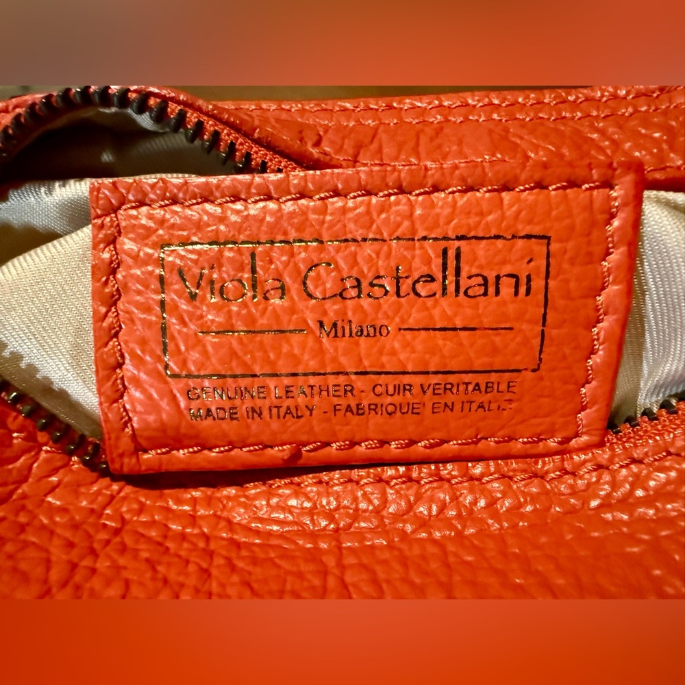 Viola Castellani Small Leather Crossbody Bag - Picture 7 of 16